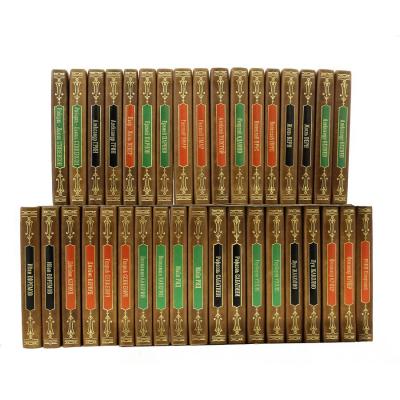Золотая библиотека приключений в 36 томах в кожаном переплете.